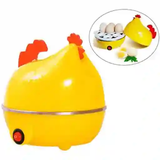 Hervidor Huevos Tibios Electrico 7 Puestos Gallina Amarilla