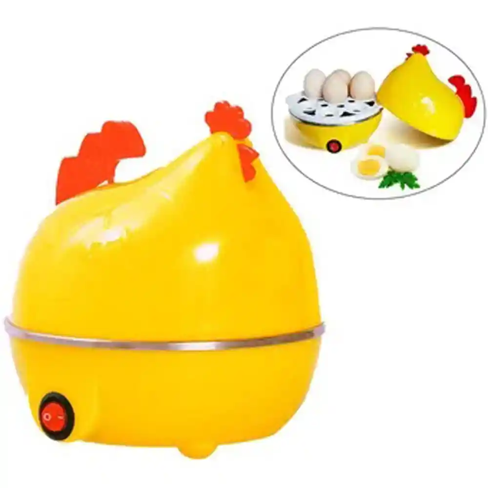 Hervidor Huevos Tibios Electrico 7 Puestos Gallina Amarilla