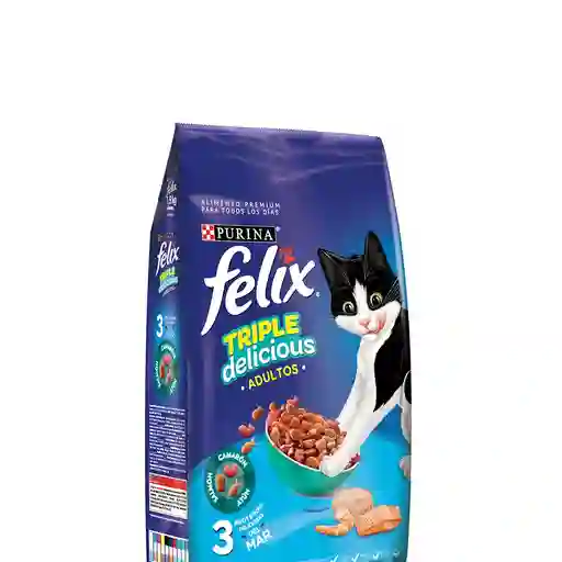 Felix Cat Adulto Triple Delicious Mar X 1,5 Kg