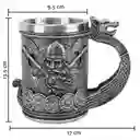 Vaso Taza Mug Vikingo Medieval Mango De Dragón Coleccionable