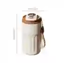 Termo De Acero Inoxidable Pantalla Digital Temperatura Beige