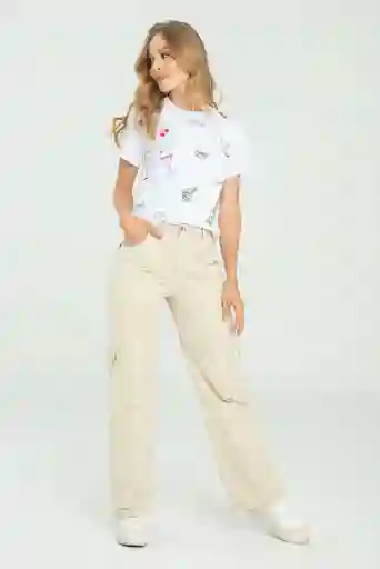 Pantalon Irina Color Beige Claro Talla 10