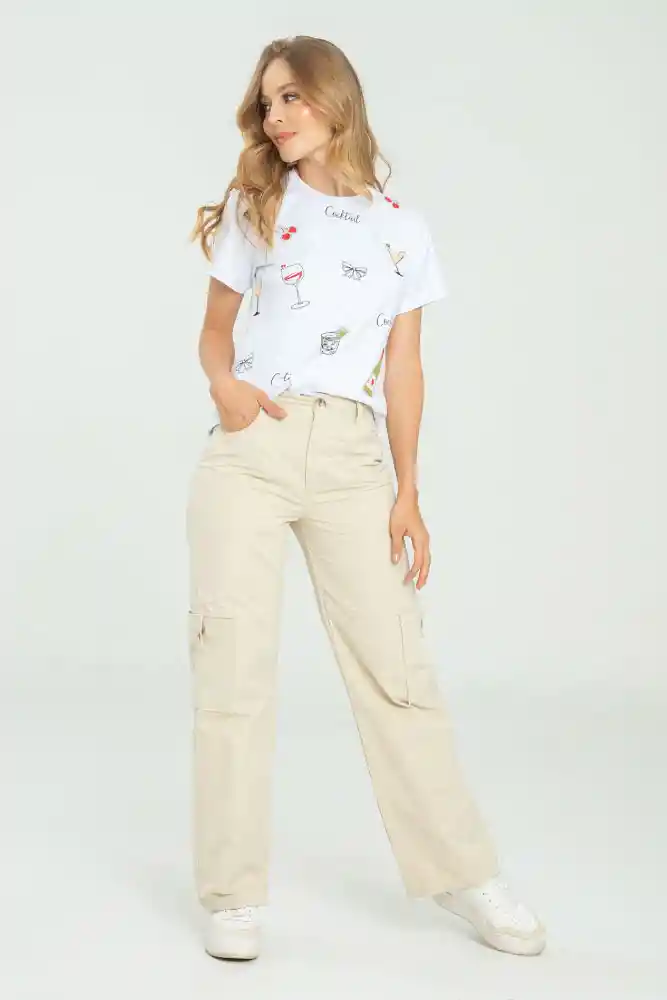 Pantalon Irina Color Beige Claro Talla 14
