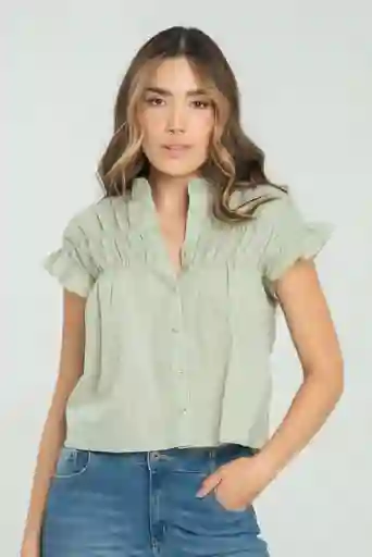 Blusa Cotton Mare Color Verde Marino Talla M