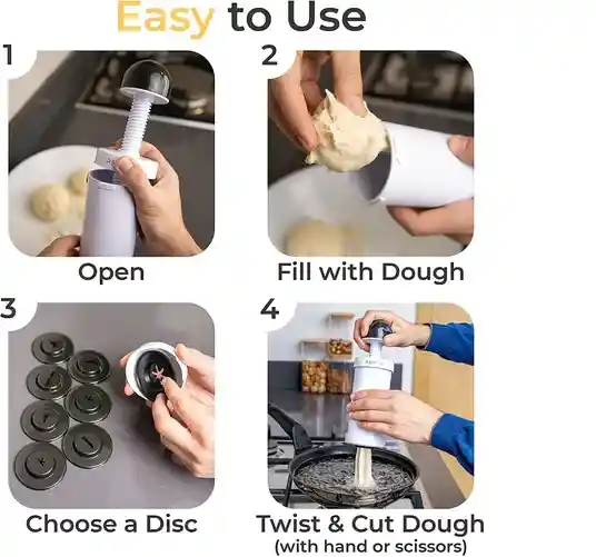Maquina Manual Para Hacer Churros Y Galletas Con 8 Discos