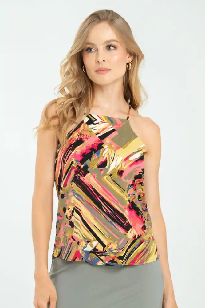 Blusa Aloruh Color Verde Olivo Talla Xs