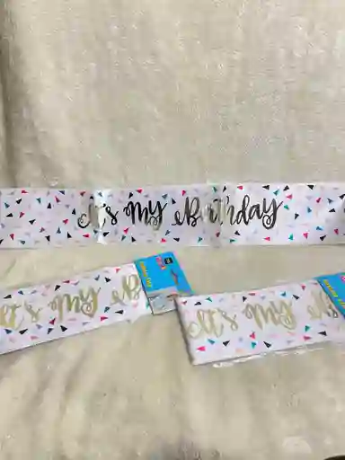 Sash O Banda De Cumpleaños