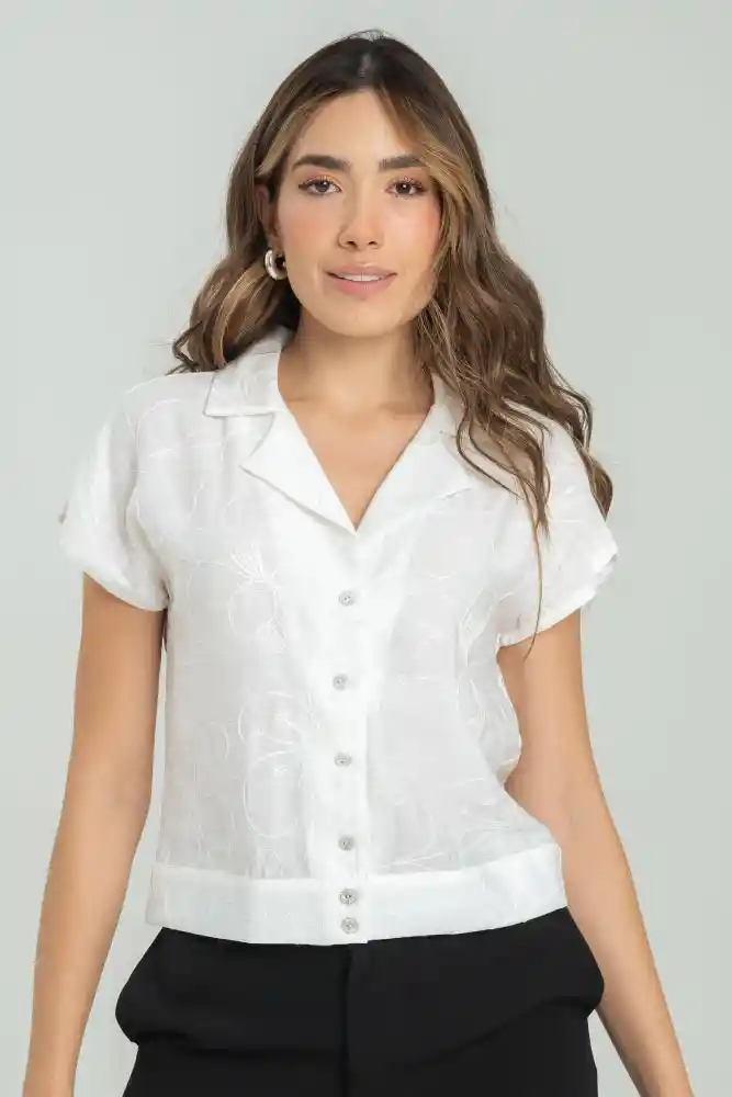 Camisa Victory Color Blanco Crudo Talla Xl