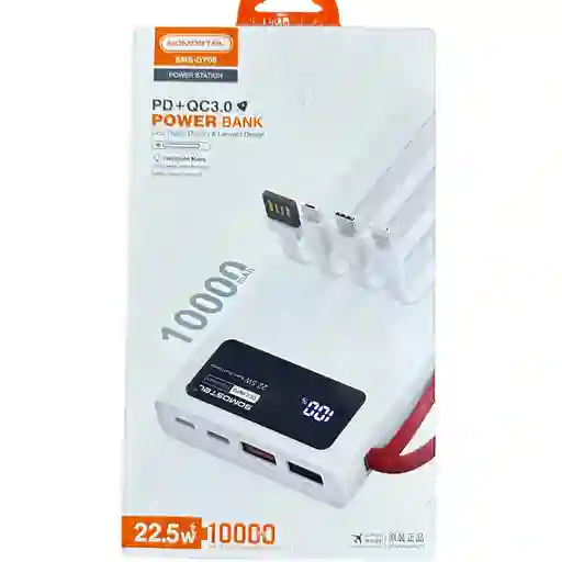 Power Bank 10.000 Mah Blanca