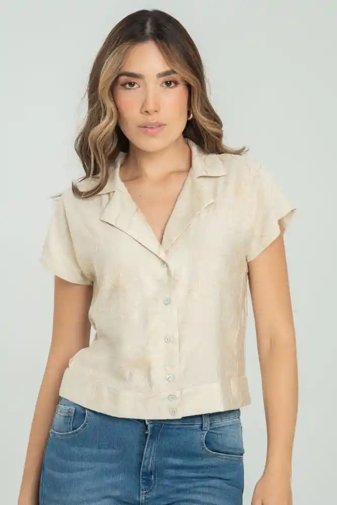 Camisa Victory Color Beige Medio Talla Xs