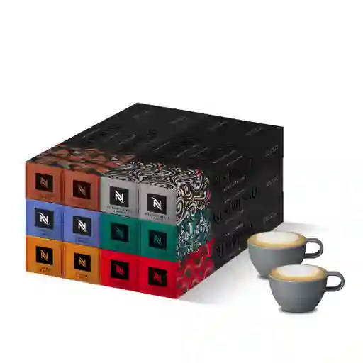 Obsequio 2 Tazas + Pack X 120 Cápsula Original Nespresso