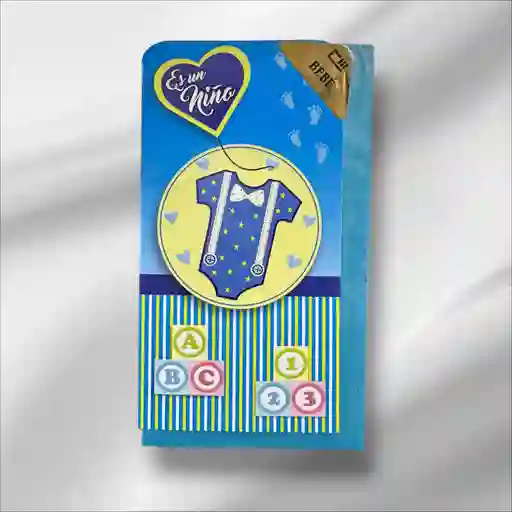 Tarjeta Regalo Mensaje Y Lluvia De Sobres Es Un Niño Colmodernas D17cmx9cm