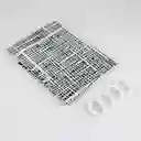 Cortina De Baño Bathroom Solutions 2x38cm Plastico