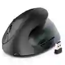 Mouse Inalambrico Vertical Recargable Negro