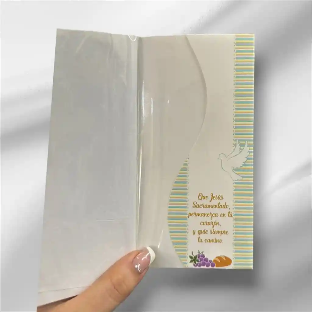 Tarjeta Regalo Mensaje Y Lluvia De Sobres Primera Comunion Colmodernas C16cmx9cm