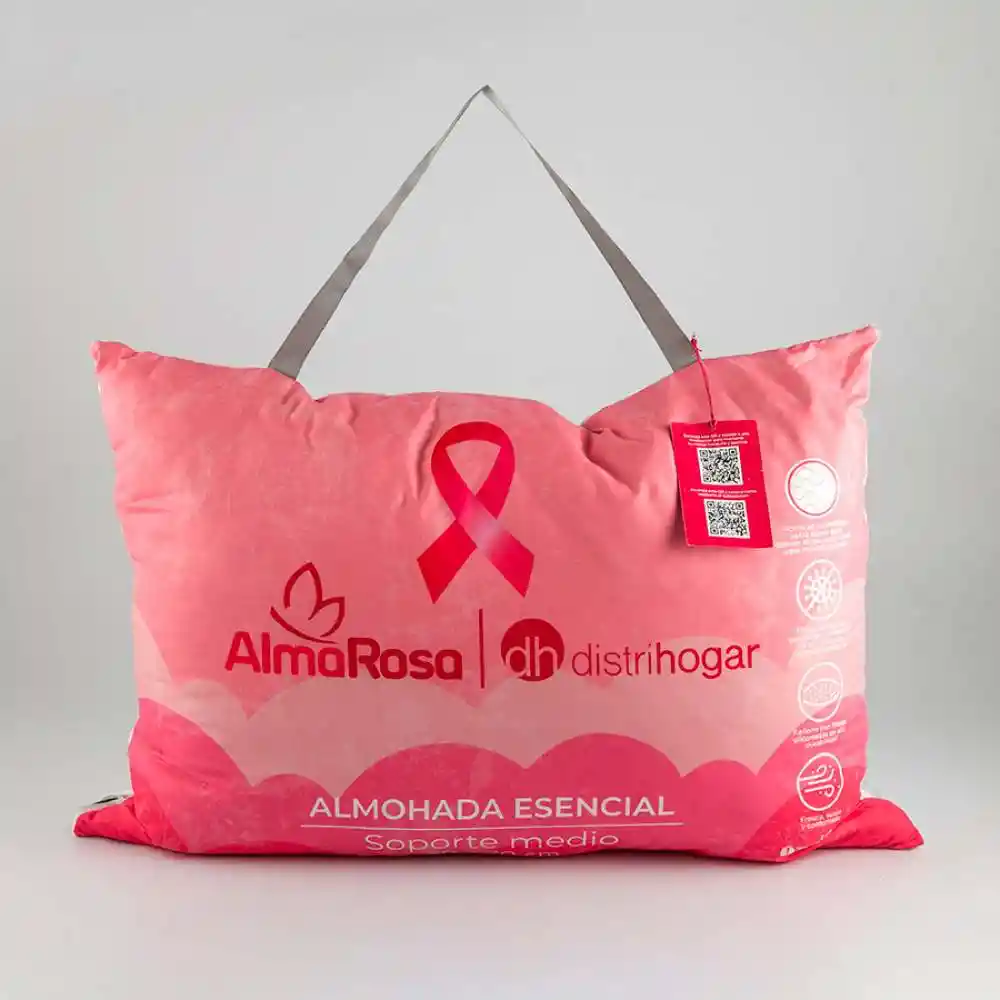 Almohada Distrihogar Alma Rosa 70x50cm 100% Poliester