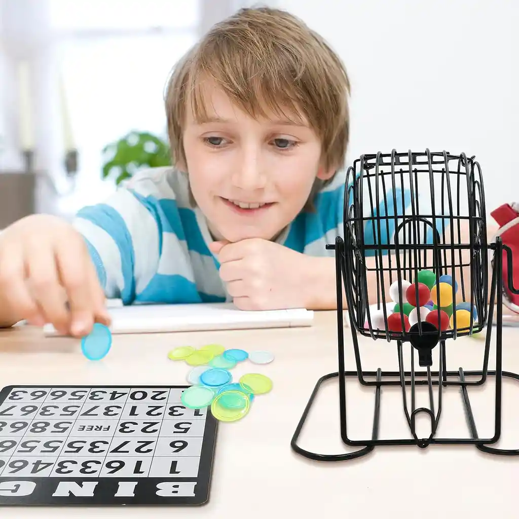 Juego De Bingo Familiar Con Balotero Juego De Mesa