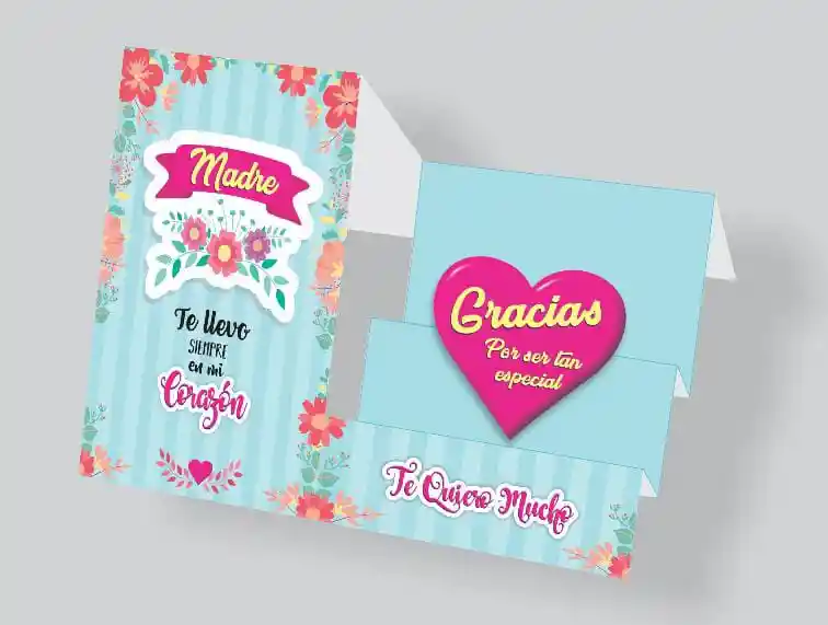 Tarjeta Regalo Mensaje Y Lluvia De Sobres Dia De La Madre Colmodernas E16cmx11cm