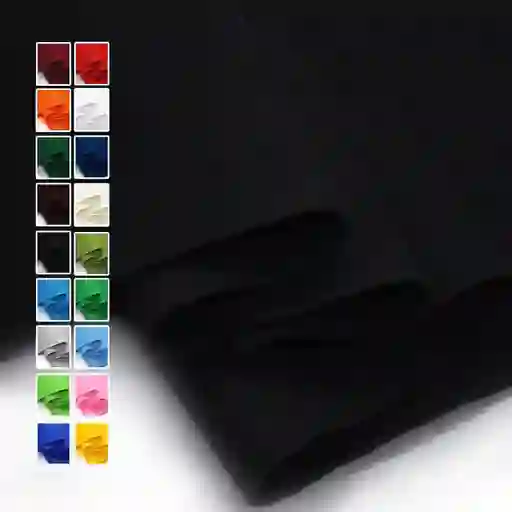 Paño Lency Fieltro Para Manualidades 1mx50cm Negro