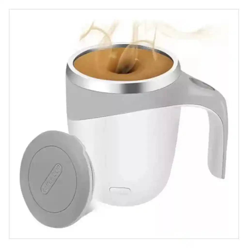Taza Mezcladora Automática Recargable Magnética Café
