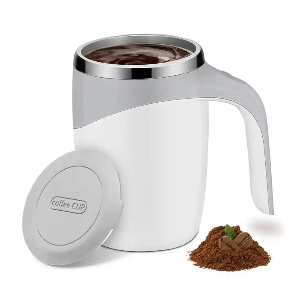 Taza Mezcladora Automática Recargable Magnética Café