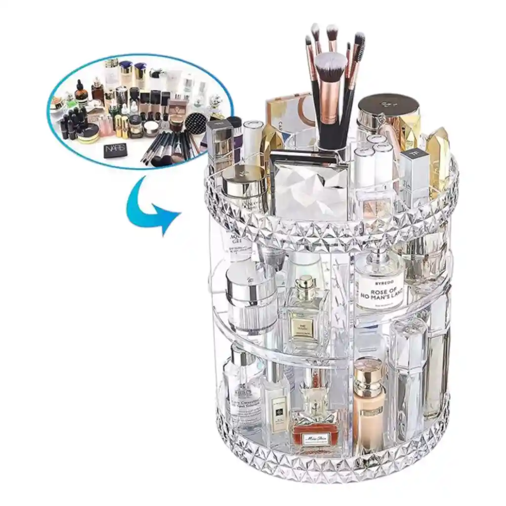 Organizador De Maquillaje Cosmeticos Rotación De 360 Grados