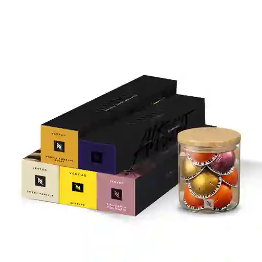 Obsequio Dispensdador + Pack X 50 Cápsulas Vertuo Nespresso