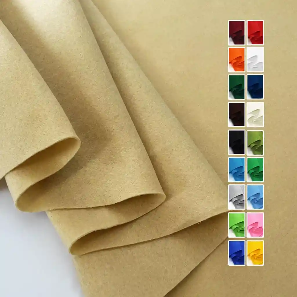 Paño Lency Fieltro Para Manualidades 1mx50cm Beige
