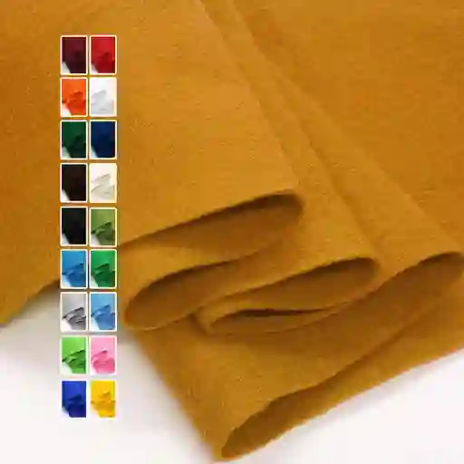 Paño Lency Fieltro Para Manualidades 1mx50cm Amarillo Mostaza