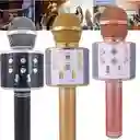 Micrófono Karaoke Bluetooth Ws868 Con Efectos De Voz