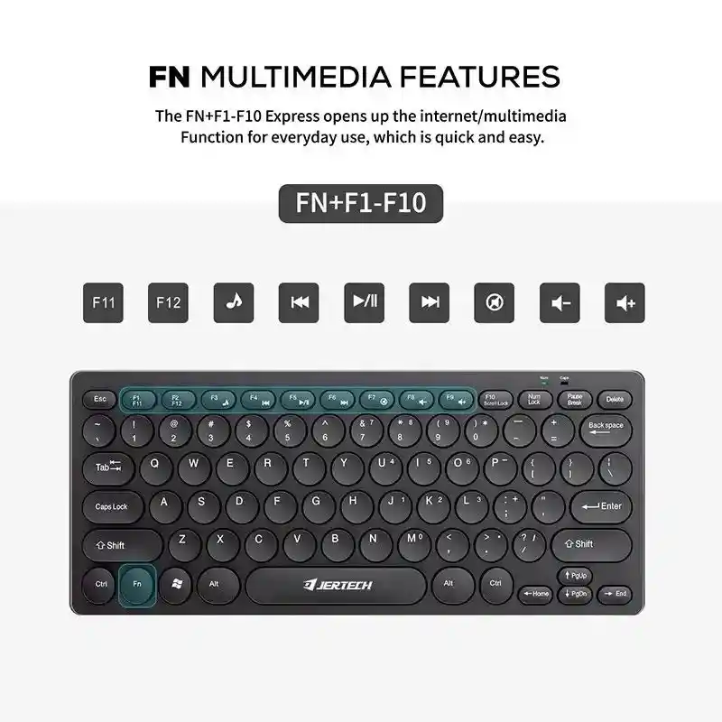 Teclado Alambrico Jertech Dk500 Negro