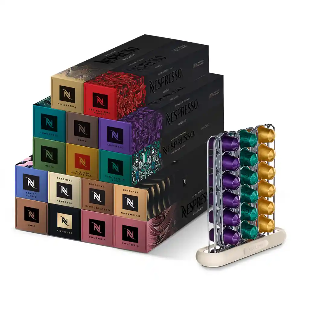 Obsequio Dispensador + Pack X 160 Cápsulas Original Nespresso