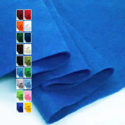 Paño Lency Fieltro Para Manualidades 1mx50cm Azul Rey