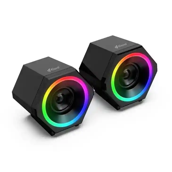 Parlante Para Pc Gamer Rgb Kisonli L-6060