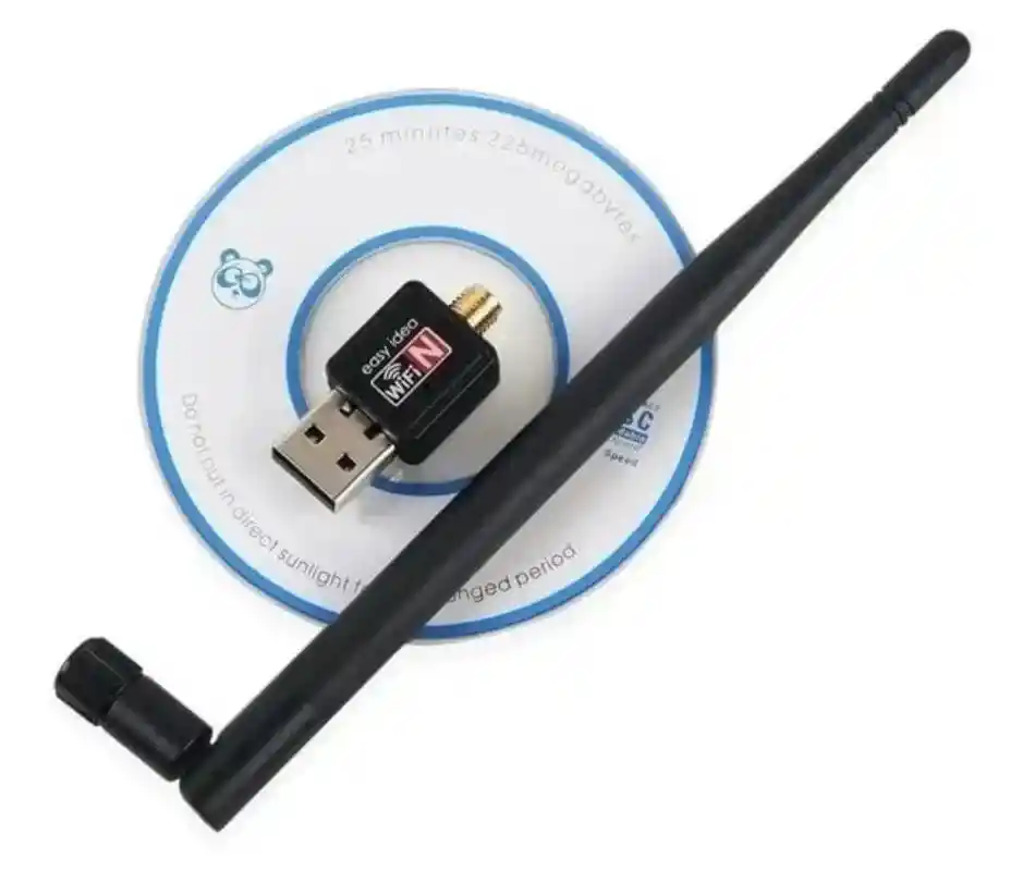 Antena Wifi Grande Negra Para Computador