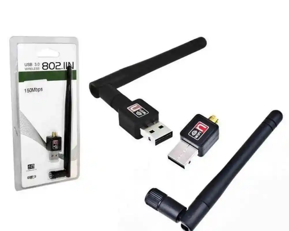 Antena Wifi Grande Negra Para Computador