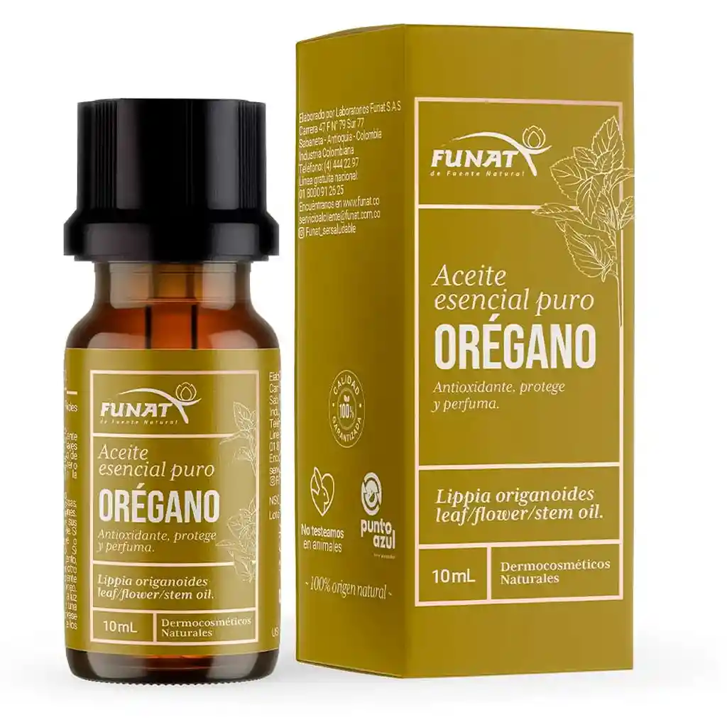 Aceite Esencial Puro Orégano 10ml Funat