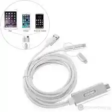 Cable Hdtv 3 En 1 Tipo C, V8 Y Lightning Qy-a8 | 4k |