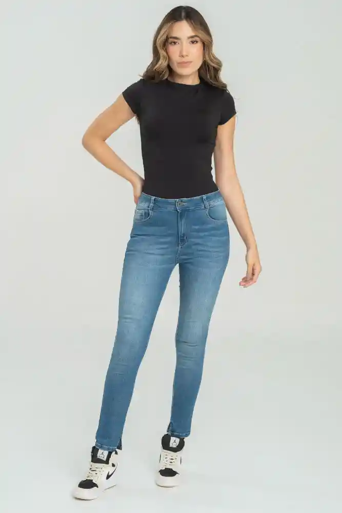 Jeans Skinny Spicy Color Azul Oscuro Talla 6