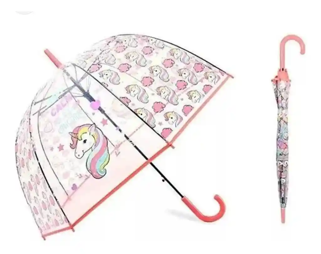 Sombrilla Colores Surtidos Paraguas Niño Niña Silbato