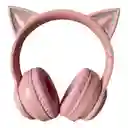 Auriculares Gamer Inalámbricos Onikuma B90 Rosa Con Luz Led