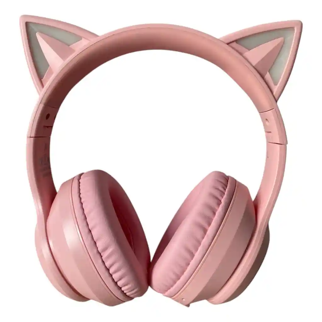 Auriculares Gamer Inalámbricos Onikuma B90 Rosa Con Luz Led