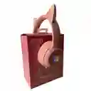 Auriculares Gamer Inalámbricos Onikuma B90 Rosa Con Luz Led