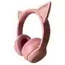 Auriculares Gamer Inalámbricos Onikuma B90 Rosa Con Luz Led
