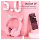 Auriculares Gamer Inalámbricos Onikuma B90 Rosa Con Luz Led