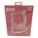 Auriculares Gamer Inalámbricos Onikuma B90 Rosa Con Luz Led