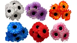 Gerbera Margarita Ramo Flores Artificiales Decoración Jardín