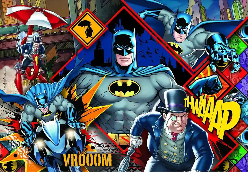 Rompecabezas 180 Piezas Batman Ciudad Gótica Para Niños