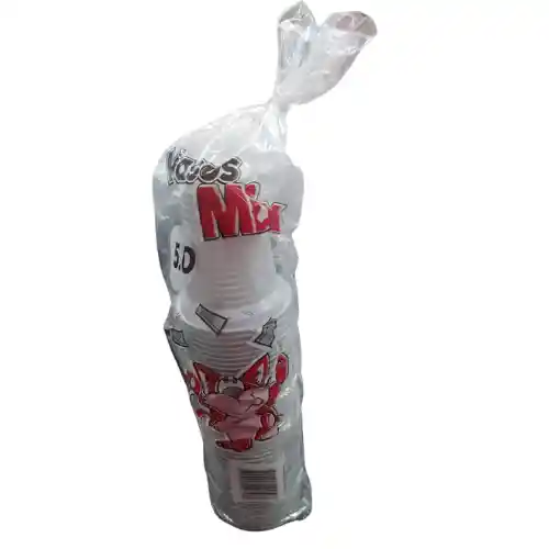 Vaso Blanco Mix 5 Onz