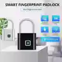 Candado Inteligente Huella Digital Recargable Usb Impermeable